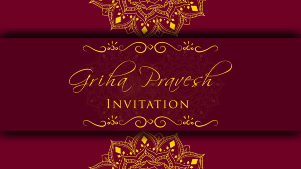 Griha Pravesh Invitation video, House warming invitation