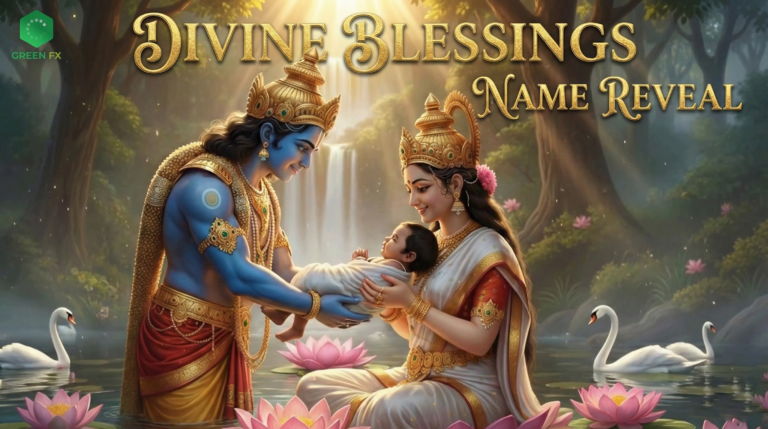 Divine Blessings Name Reveal, Hindu Deities Theme
